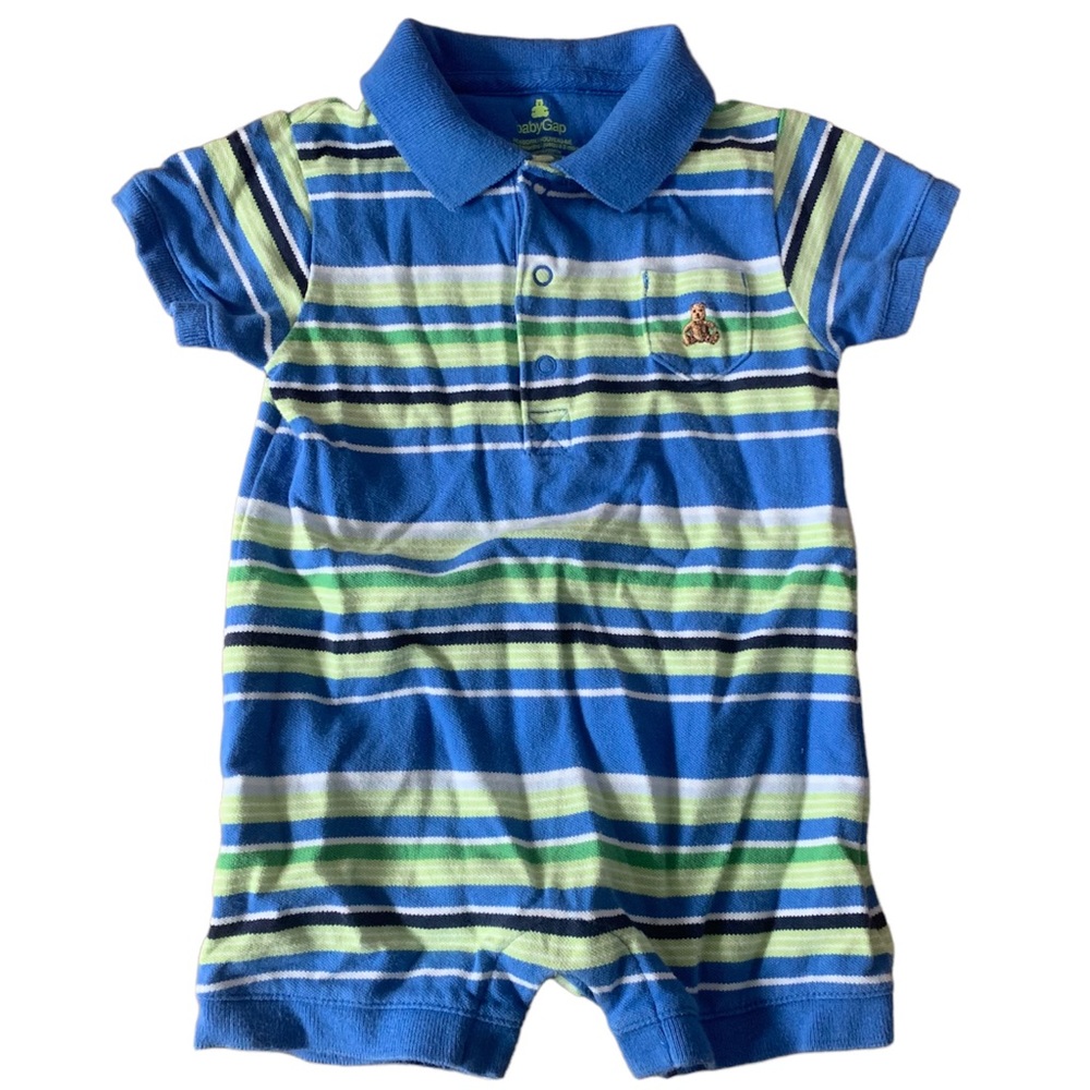 0-3 months GAP striped romper